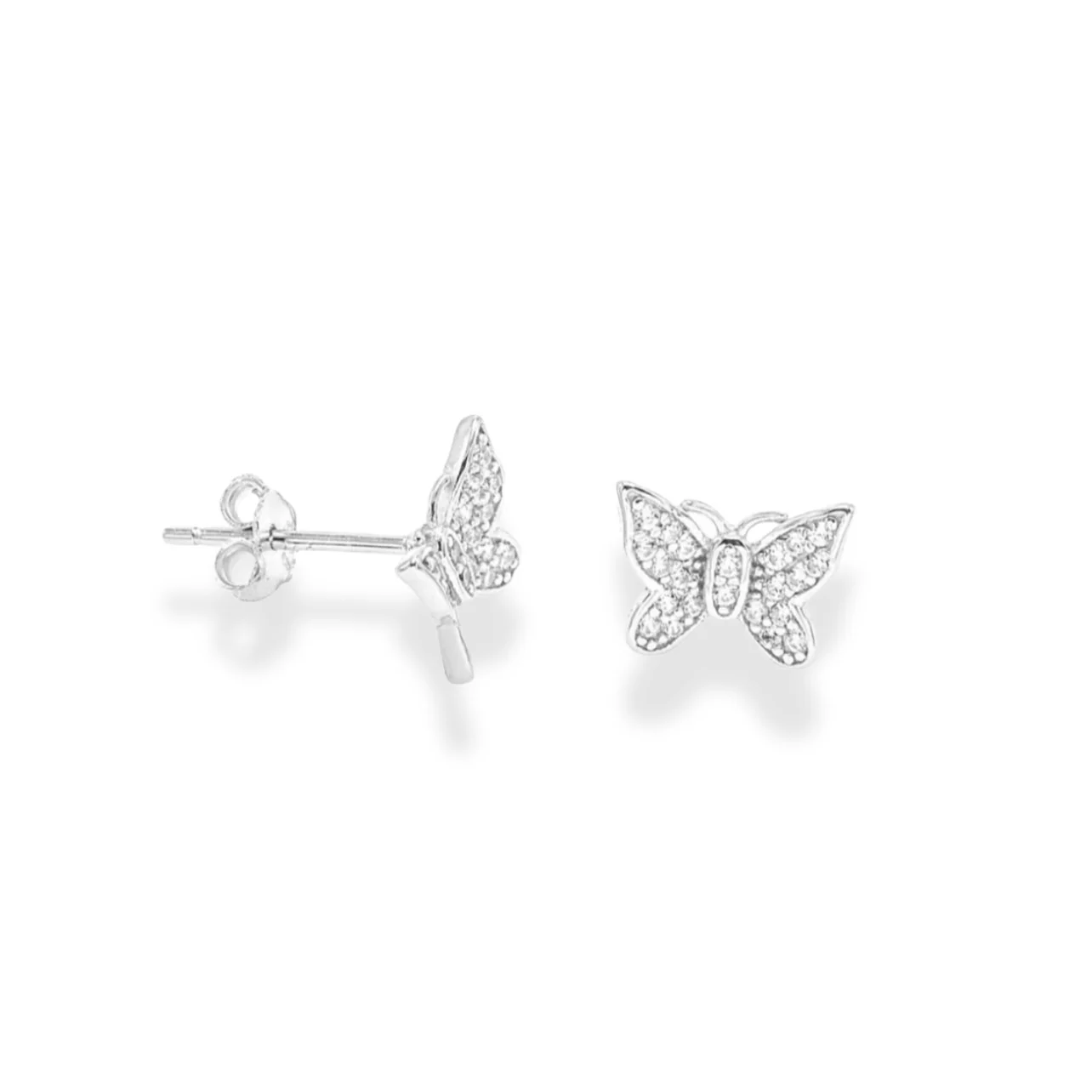 BUTTERFLY CRYSTAL STUD earrings - Image 3